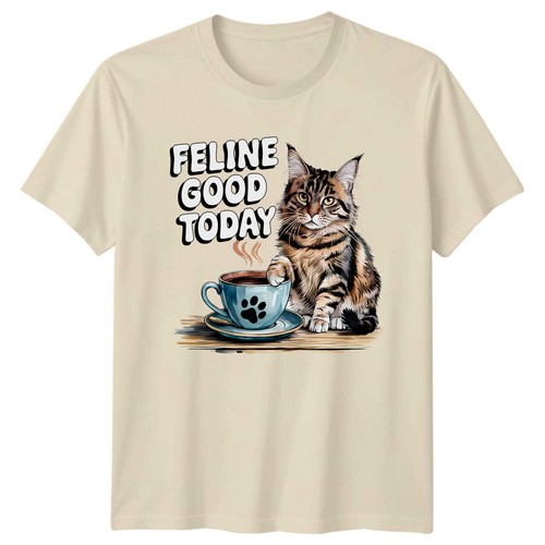 Feline good today cat - cat, pun