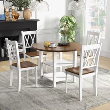 5 PCS Round Dining Table Set