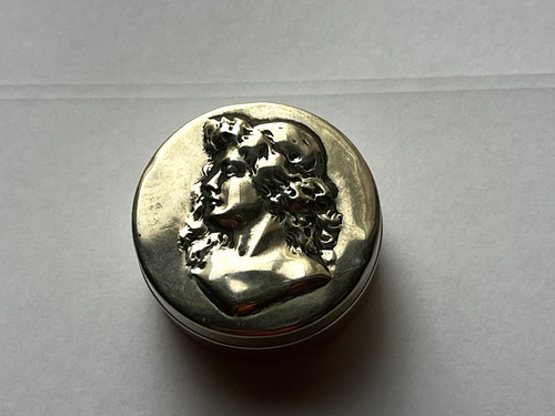 Antique epns trinket pill box - antique,