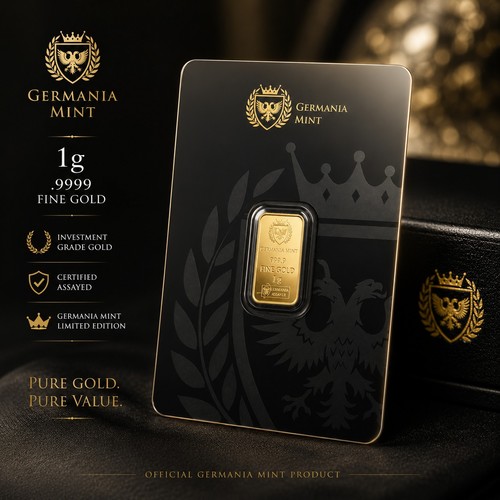 Germania mint 999 gold bar - germania,