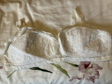 Womens BHS White Wireless Full Bra Size 38E  Bnwot New Without Tags