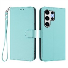 Magnetic leather wallet phone - leather,