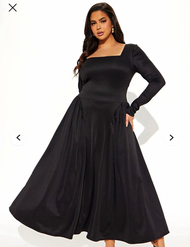 Fashion nova black long - black,