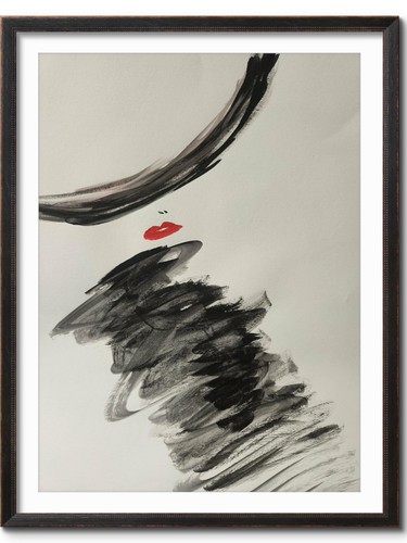 Abstract lady hat - lady,