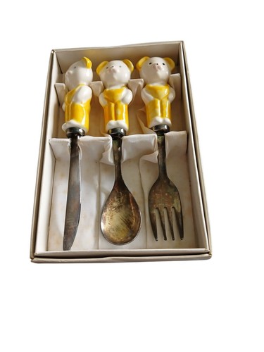 Vintage 3pc child cutlery - vintage, child’s