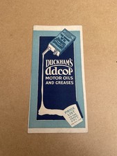 Vintage Duckhams Adcol Booklet