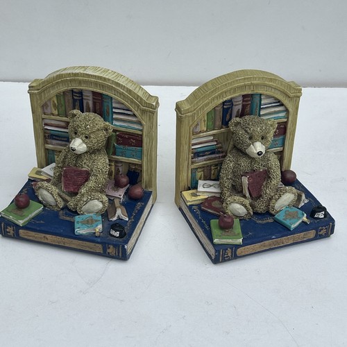 Pair bookends teddies - of,