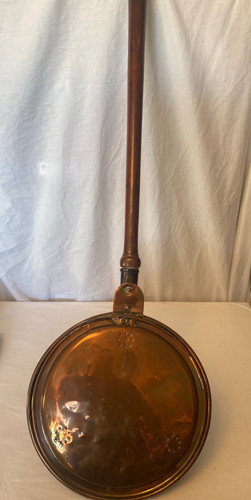 Vintage copper bed pan - vintage,