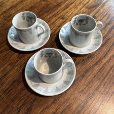 WEDGWOOD  ERIC RAVILIOUS COFFEE ONE  CAN & SAUCER  - 1954 in excellent condition