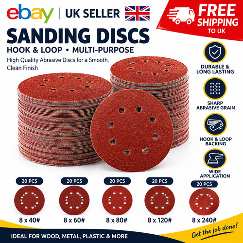 100pcs sanding discs 80 - discs, 60