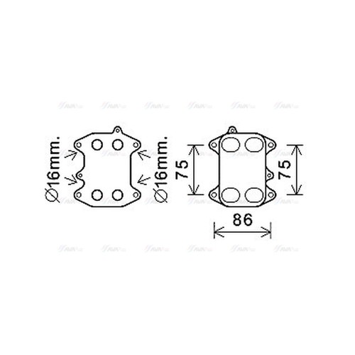 Oil cooler for - for, xl