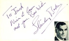 Stanley Baker Signed Auto 3x5 Index Card Zulu
