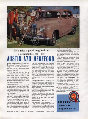 Original 1953 advert - , for
