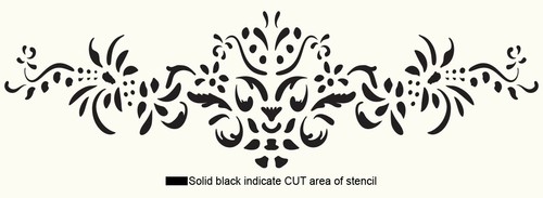 Floral stencil french for - floral,