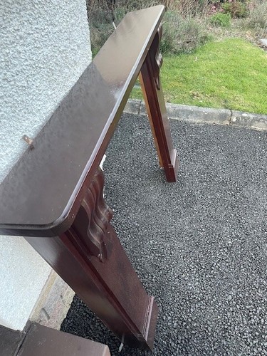 Mahogany finish fire surround - finish,