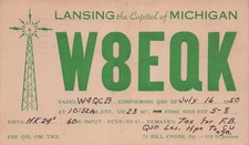 Lansing MI Michigan Radio Card