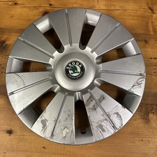 SKODA FABIA 2000-2007 STEEL WHEEL TRIM COVER HUB CENTRE CAP 6Y0601147H