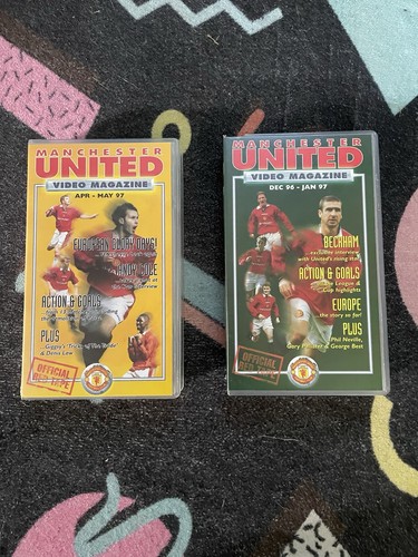 Manchester united magazine vhs - manchester,