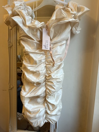 Polly dress oyster white - oh,