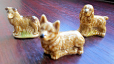Set of three Wade Whimsies dogs Corgie, Collie and Spaniel
