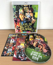 Class Of Nuke Em High Blu-Ray / DVD Set Arrow Video Troma VGC