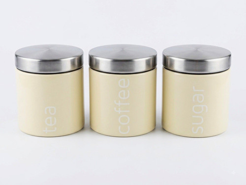 3pc metal tea coffee - metal,