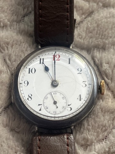 Sterling silver trench watch - silver,