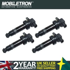 4 Pack of Mobiletron CK-32 Ignition Coil for Hyundai i20 PB 1.4L (2009-2015)