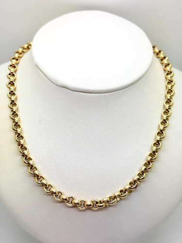 9ct yellow solid gold - gold, round