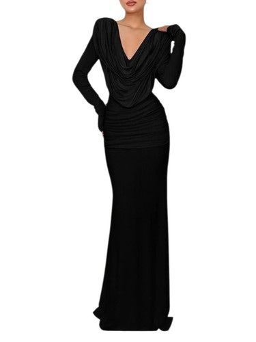 Womens wrap neck dress - wrap, v-neck