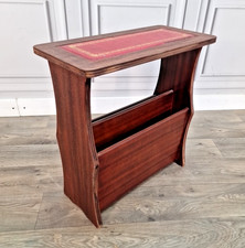 Vintage Magazine Rack Table -