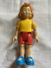 Little Tikes girl doll sister Grand Mansion Dollhouse Red Hair 5 inches vintage 