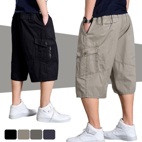 Mens length cargo pants - 3/4,