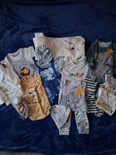 3-6 Month Boys Clothing Bundle Romper, Sleepsuit, Vests, Hooded Towel, Toy - New