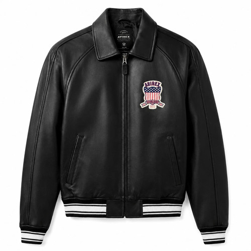 Avirex usa black - avirex, leather