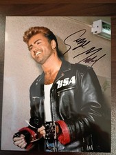 George Michael Signed 8x10