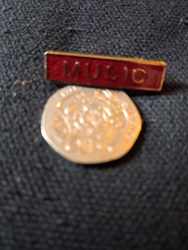 Music vintage enamel school - music,