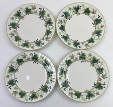 4 Mikasa Country Classics Chelsea Vine Salad Dessert Plates