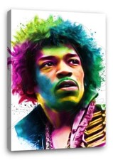 JIMI HENDRIX CANVAS Wall Art Poster Print 30"x20" CANVAS