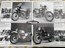 TRIUMPH  Motorcycle Sales Brochure. TR65-T140e-tiger Trail,Bonneville Electro.