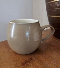 Vintage RAYWARE Hug Mug Light Brown Barrel Coffee Cup 