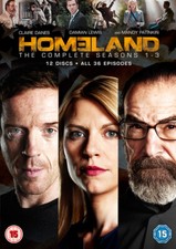 Homeland: The Complete Seasons 1-3 DVD (2014) Claire Danes cert 15 12 discs