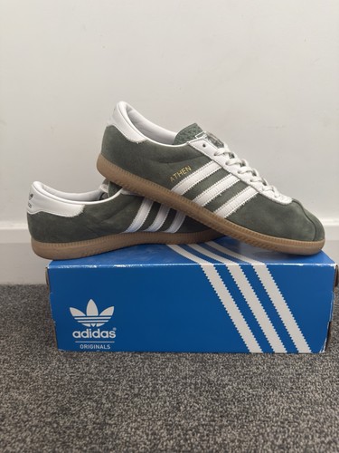 Adidas athen khaki green white - athen,