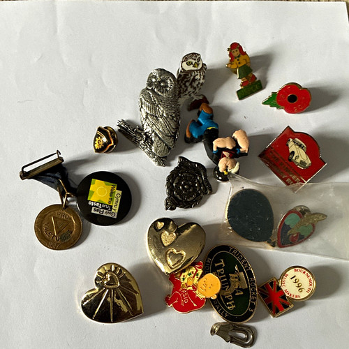 Mixed enamel lapel - enamel,
