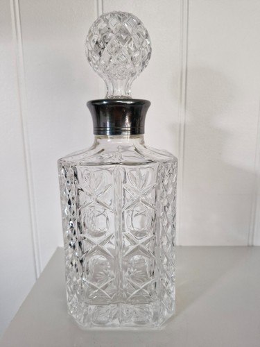 Vintage crystal with - with, silver-