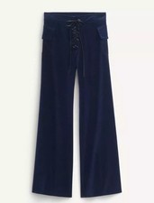 ZARA x KATE MOSS x ZARA Velvet Trousers Blue SIZE L