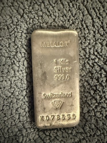 Metalor silver bullion - silver, 1kg