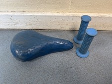 Blue Mesinger Mongoose Motomag, Schwinn Old School BMX Seat + Grips 