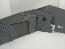 OO Gauge Model Railway Low Relief Warehouse Factory Buildings Shallow Fronts