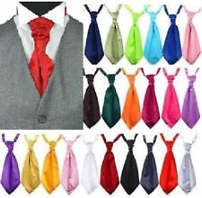 Satin Wedding Ruche Cravat Tie For adult kid children Party Event prom